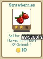 Strawberries mastery on level 2 (FarmVille Game - Facebook) Image