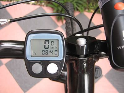 speedometer terpasang