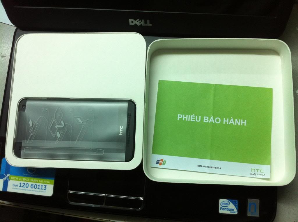 bán htc one ( m7 ) 16g màu đen full box còn bảo hành fpt - 2