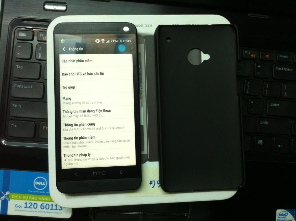 bán htc one ( m7 ) 16g màu đen full box còn bảo hành fpt - 1