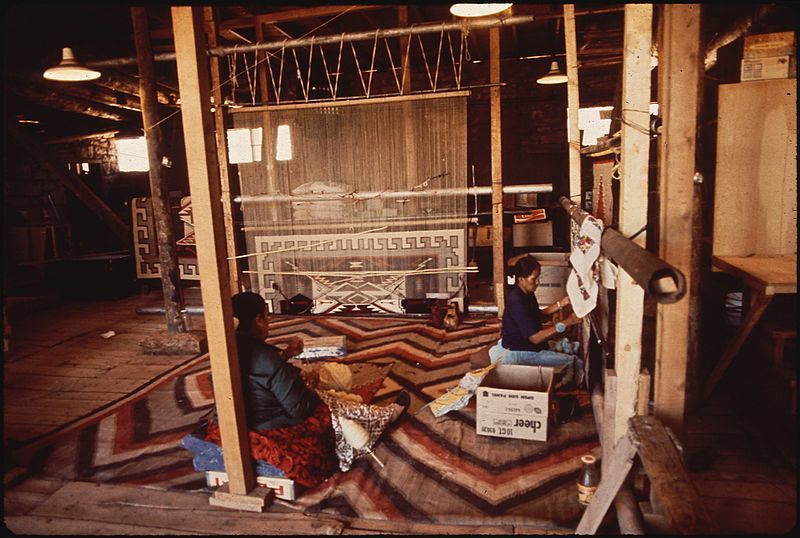 Navajo weaving trading post