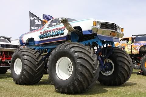 And for those classic monster truck lovers, here's Aces High: