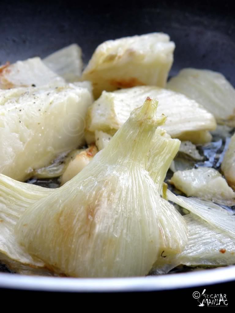 fennel,fennicul sote,sotat,unt,tigaie,ulei,sare piper,aperitiv,simplu,usor,garnitura