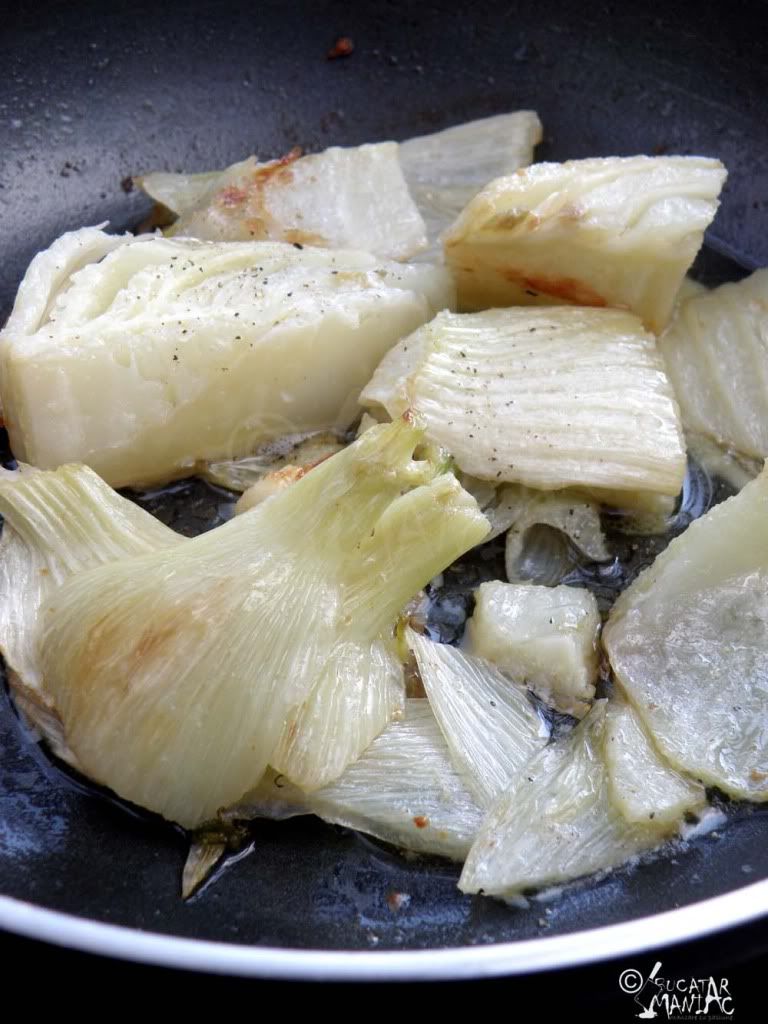 fennel,fennicul sote,sotat,unt,tigaie,ulei,sare piper,aperitiv,simplu,usor,garnitura
