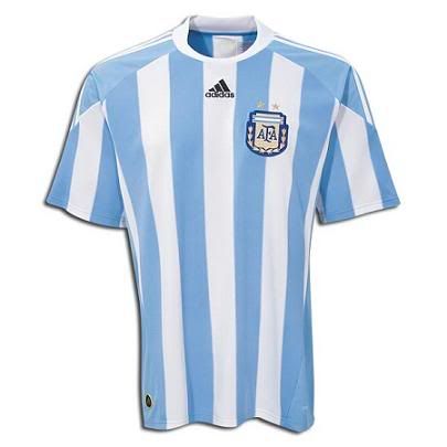 New Argentina Soccer World Cup 2010 Jersey Shirt