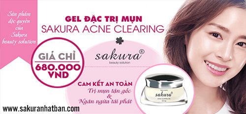 Kem trị mụn Sakura - Kẻ thù của mụn