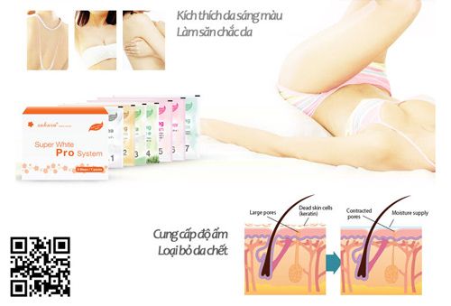 kem tắm trắng sakura super whitening