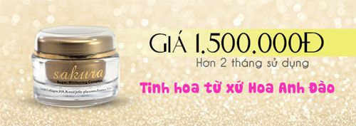 Kem Sakura Whitening Complex giá niêm yết bao nhiêu tiền?