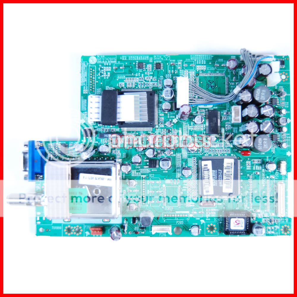 main board board number 6870ta20a16 known tv model lg z20la7r rm 