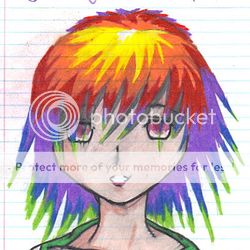 Anime Girl Rainbow Hair Pictures Images Photos Photobucket