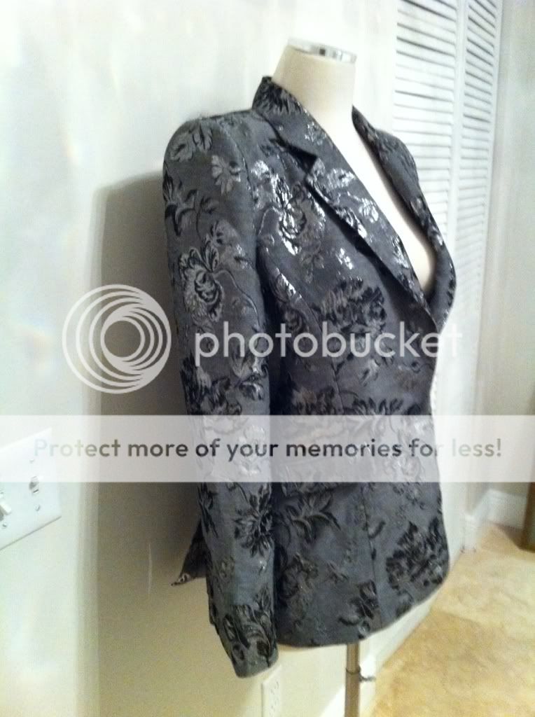 Alice Olivia Brocade One Button Blazer Seen on Gossip Girl Celebs $442 