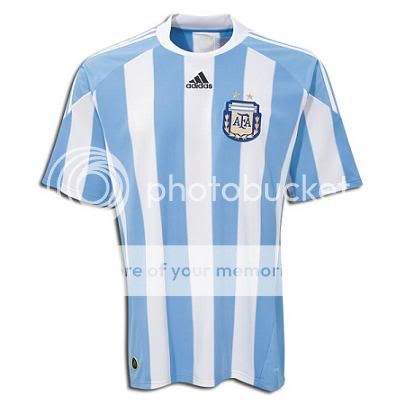 New Argentina Soccer World Cup 2010 Jersey Shirt